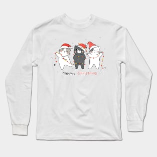 Meowy Christmas Long Sleeve T-Shirt